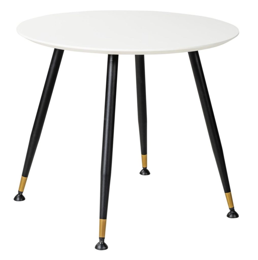 Кухонный стол круглый R-home Месси d860 86x86 см МДФ цвет белый в Сургуте –  купить по низкой цене в интернет-магазине Леруа Мерлен