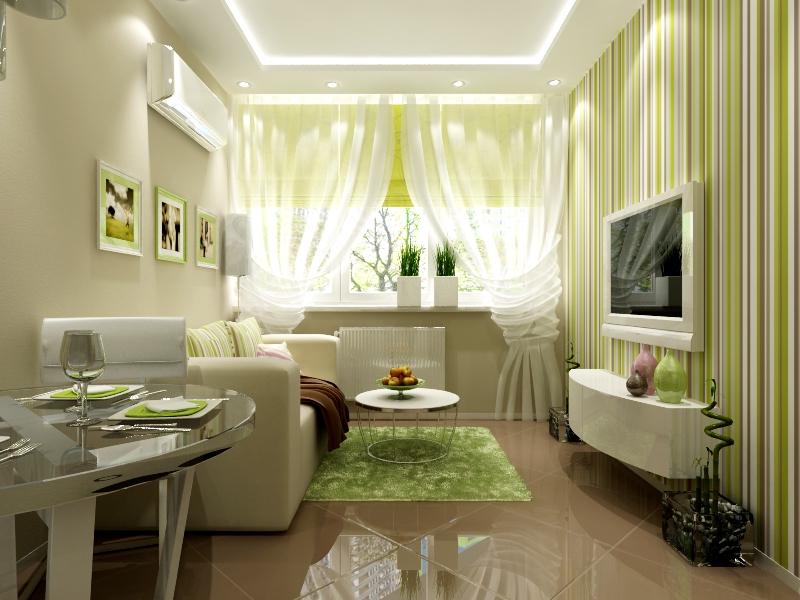 Дизайн гостинной в зеленом цвете » Картинки и фотографии дизайна квартир,  домов, коттеджей