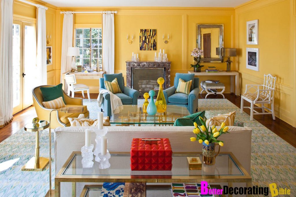 Дизайн гостинной в желтом цвете фото » Картинки и фотографии дизайна  квартир, домов, коттеджей