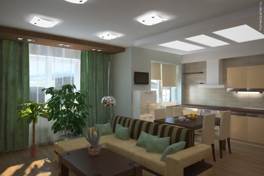 Дизайн гостиных совмещенных с кухней фото » Современный дизайн на Vip-1gl.ru