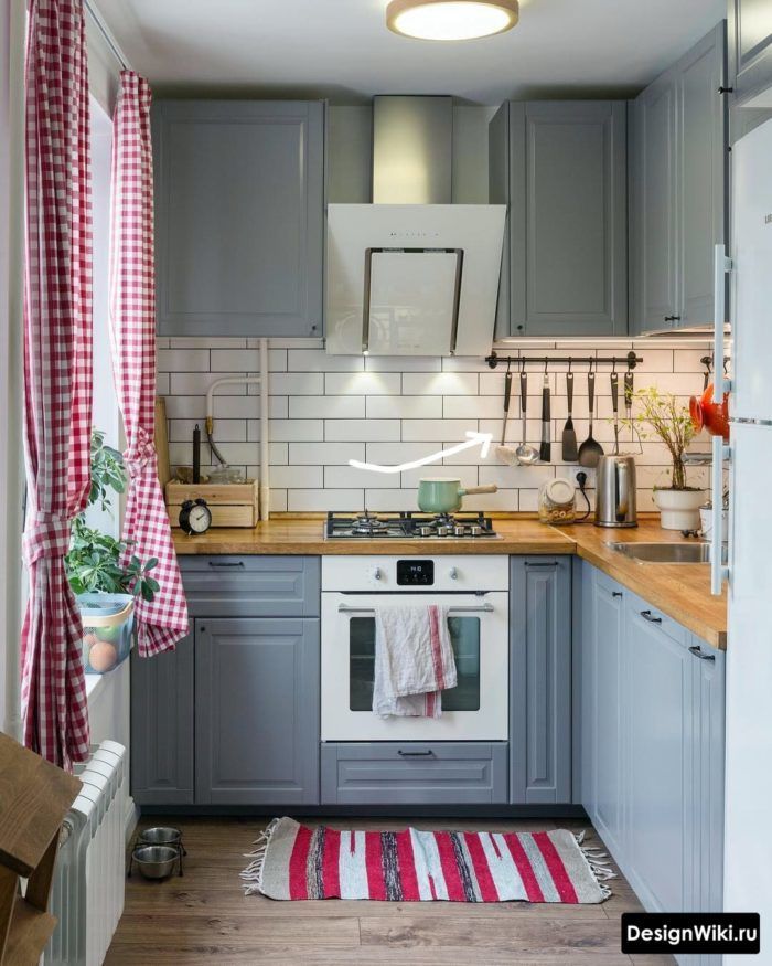 дизайн маленькой кухни 6 кв м с холодильником | Интерьер, Интерьер кухни,  Макеты маленьких кухонь