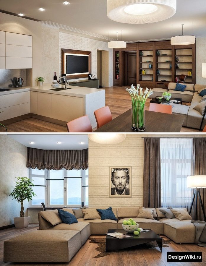 Дизайн интерьера трехкомнатной квартиры 95 кв.м для молодой семьи (фото,  дизайн-проект, чертежи) - Арт Проект г. Москва