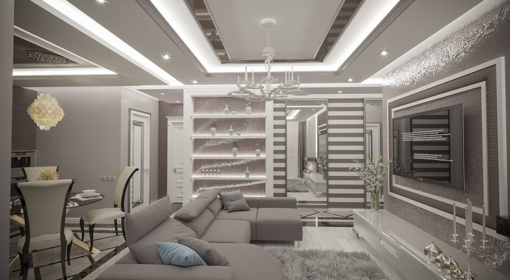 Дизайн гостинной Киев, дизайн гостинной на заказ от студии – 【АРХИТЕК】