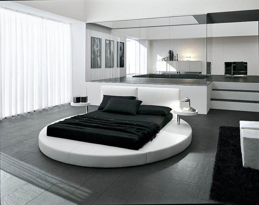 Примеры спальни в стиле хай-тек - фото