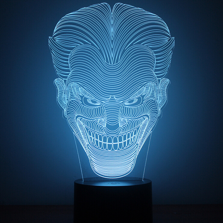 3Д-светильник Джокер – купить по низкой цене (1590 руб) у производителя в  Москве | Интернет-магазин «3Д-Светильники»