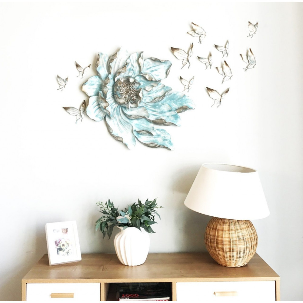 Купить Настенный декор 3D Butterflys and Flower от I AM ART в проверенном  магазине Лепнина у Милы
