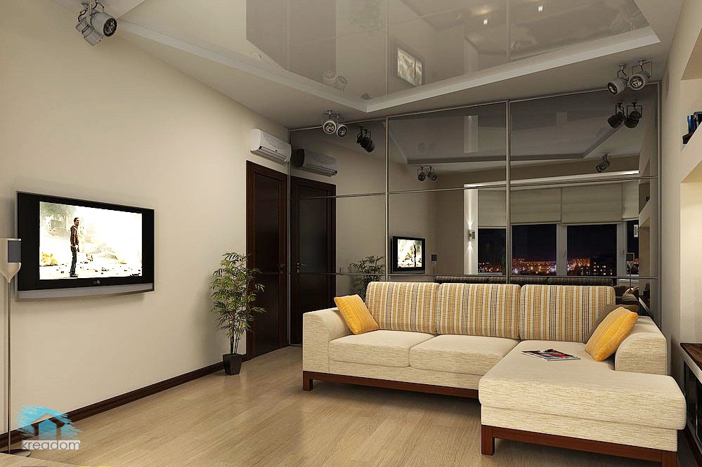 Дизайн гостинной 18 квадратных метров » Картинки и фотографии дизайна  квартир, домов, коттеджей