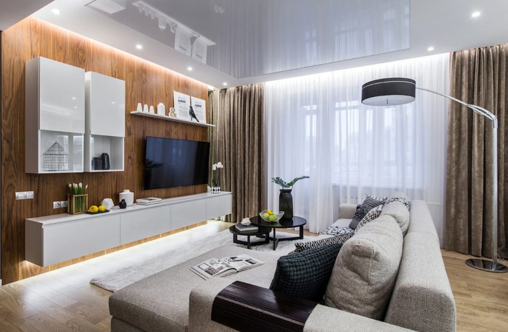 Дизайн интерьера гостиной в малогабаритной квартире (37 фото) - красивые  картинки и HD фото