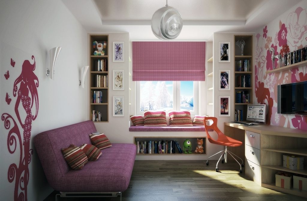 комната в розовом оттенке | Комната для девочки, Маленькие уютные спальни,  Дизайн детской комнаты