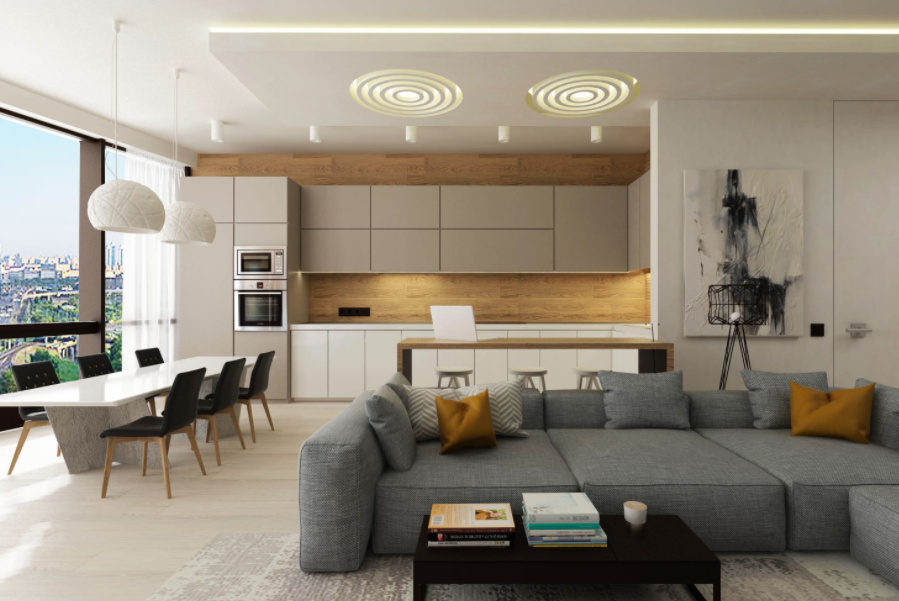Как создать дизайн гостиной в современном стиле: все от материалов до мебели