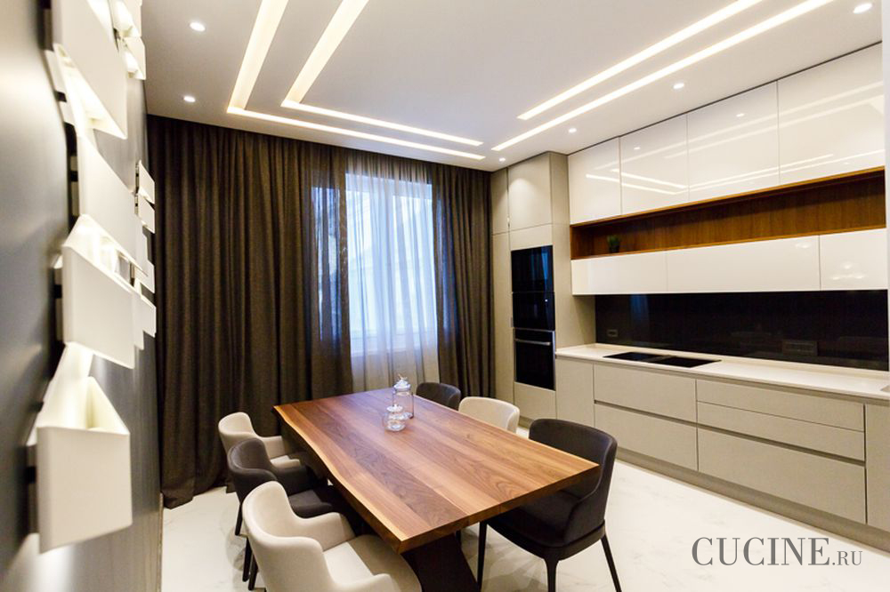 Кухня-гостиная 21.1 м², стиль Поп-арт: купить готовый дизайн-проект  кухни-гостиной в стиле Поп-арт для жк фрегат 2 - ReRooms