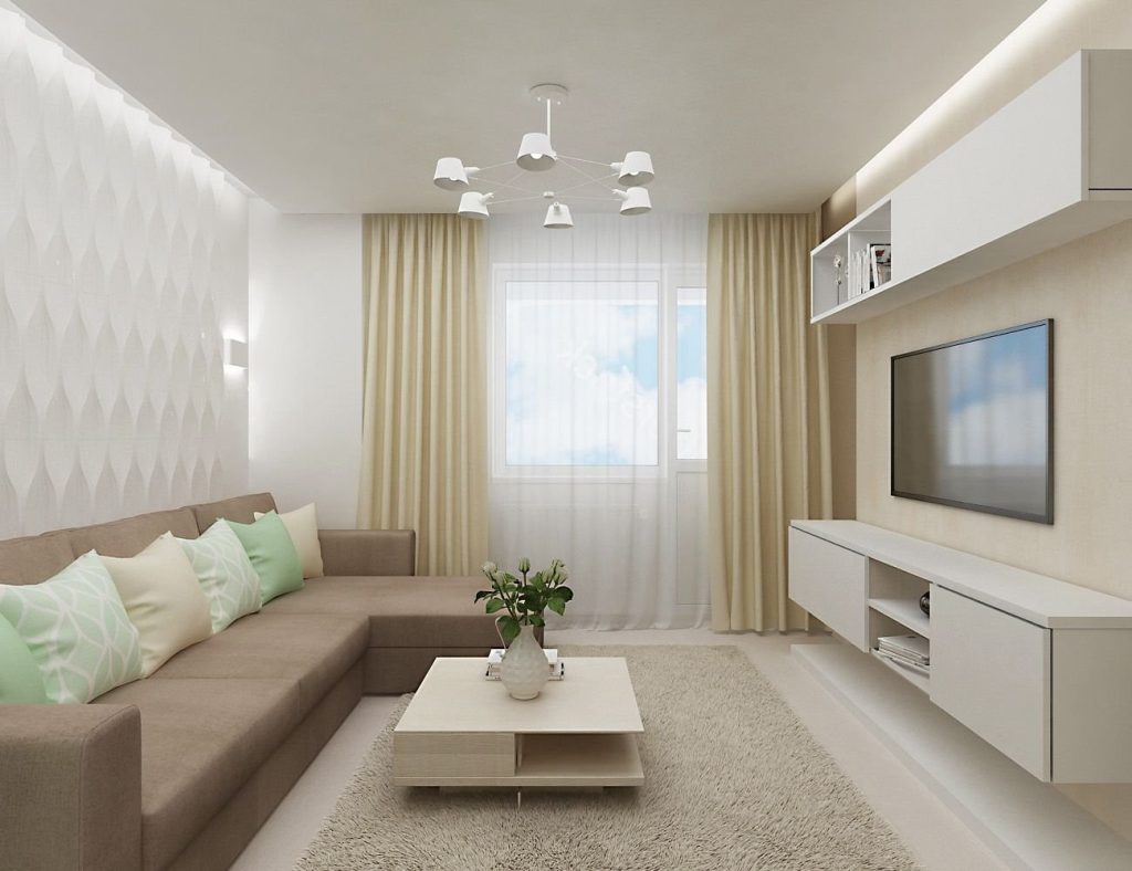 Современный интерьер гостиной в светлых тонах прямоугольной формы (34 фото)  - красивые картинки и HD фото