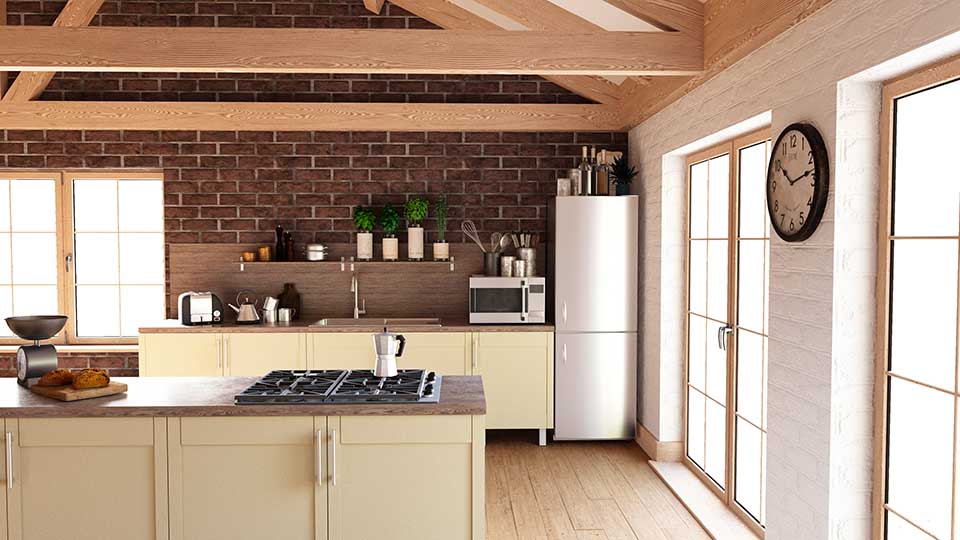 Кухня-гостиная: дизайн в современном стиле 2023