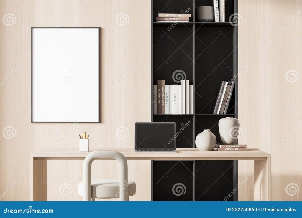 яркая гостиная интерьер с пустым белым настольным ноутбуком Иллюстрация  штока - иллюстрации насчитывающей холодок, рамка: 232250860