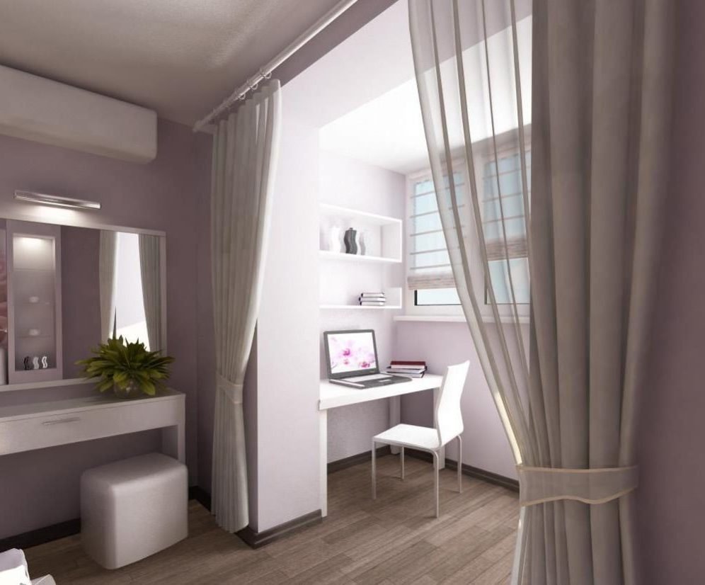Дизайн комнаты с балконом - 64 фото