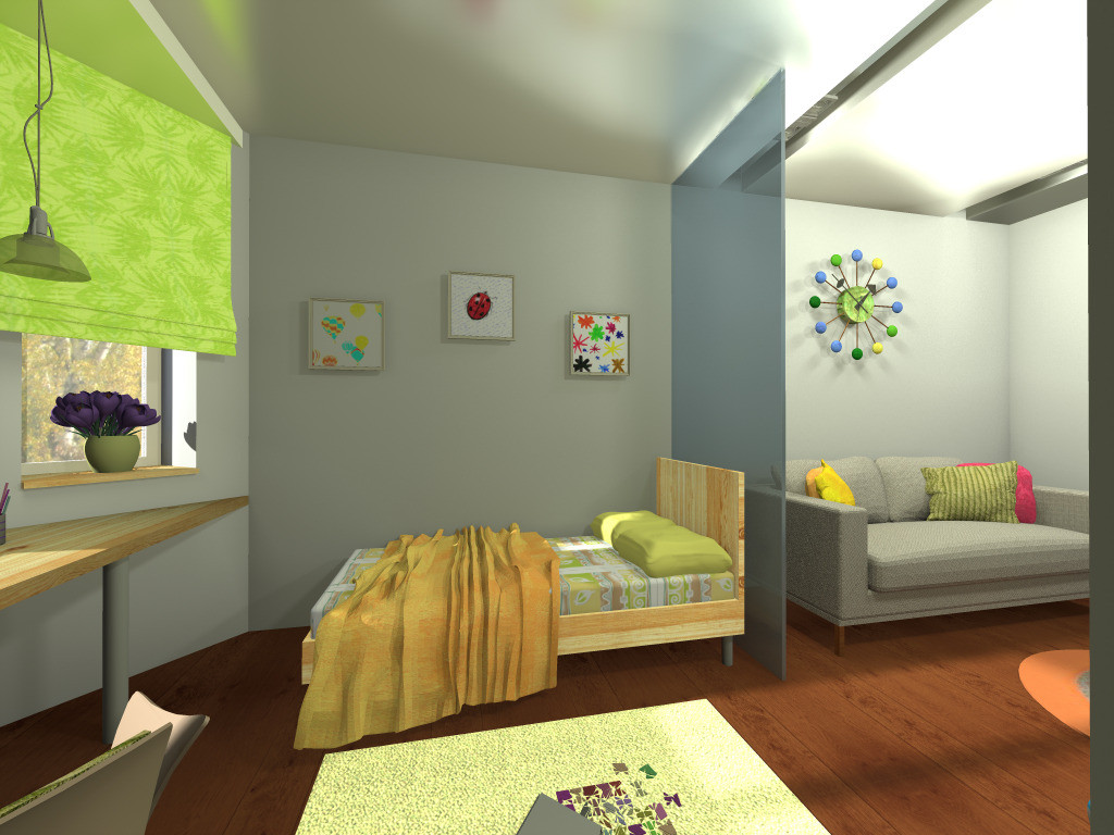 Дизайн гостинной с детской кроваткой фото » Современный дизайн на Vip-1gl.ru