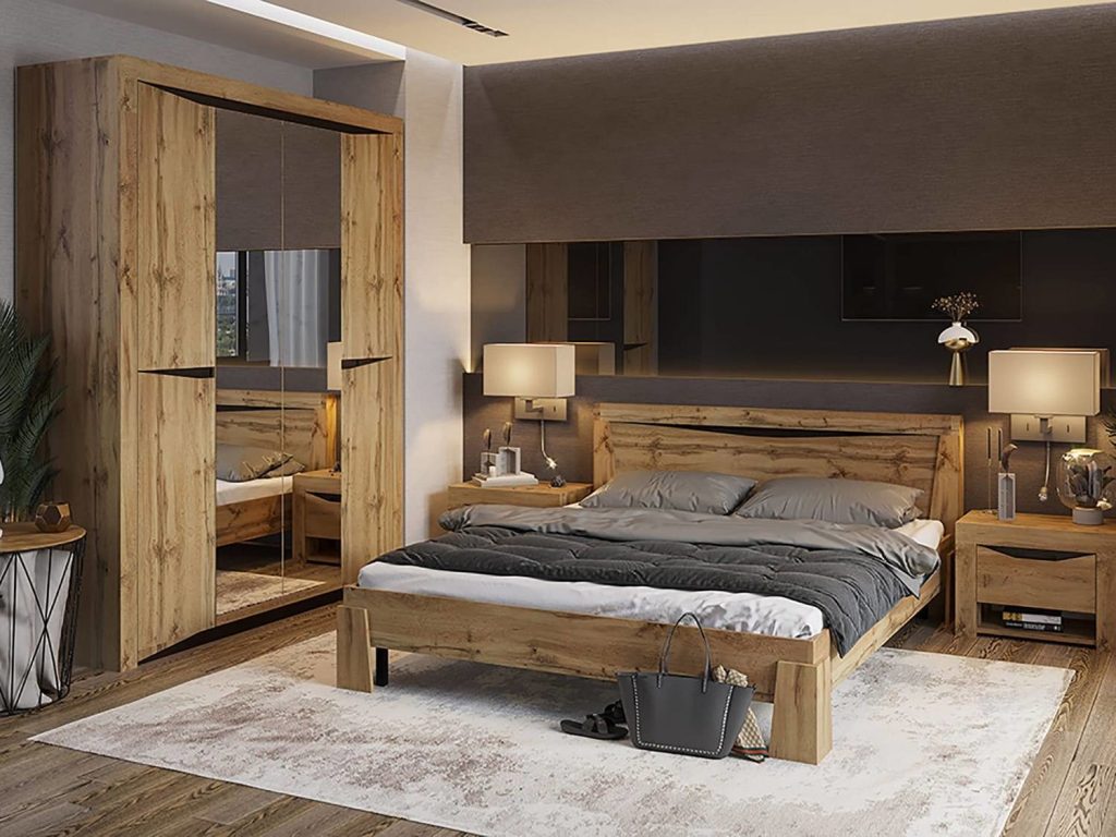 Купить Модульная спальня Паола по цене 33500 руб в Новосибирске в  интернет-магазине Анисола'мебель