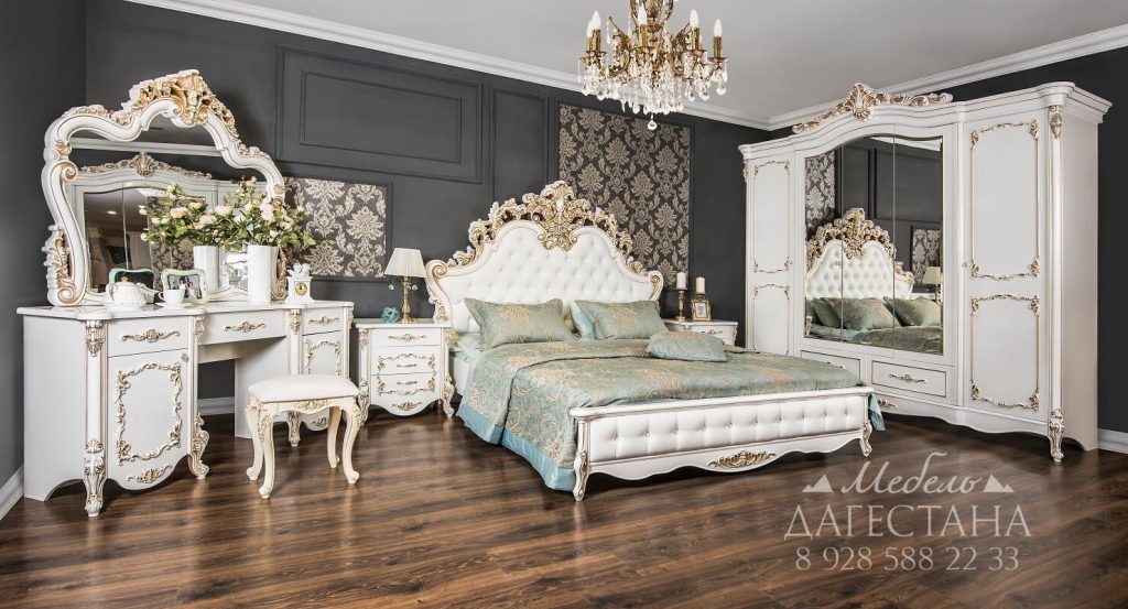 Спальня Флоренция белый перламутр – Мебель Дагестана