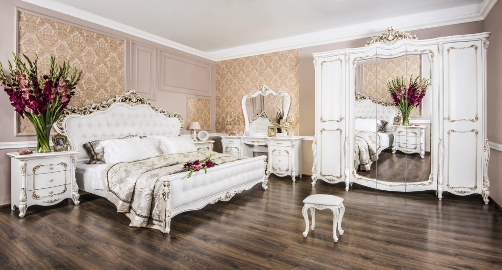 Спальня Анна Мария 5-ств белый матовый в г. Москва от производителя по цене  254668 руб. – купить недорого в интернет-магазине Эра