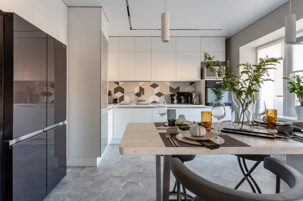 Кухня-гостиная в скандинавском стиле: дизайн интерьера, фото