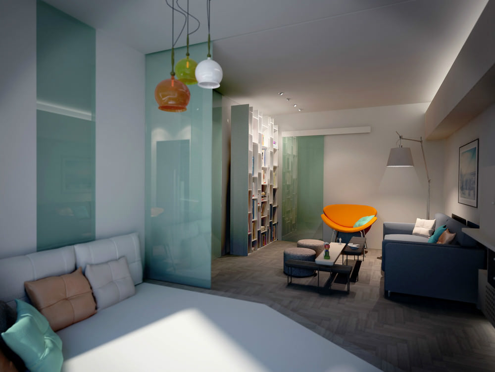 Дизайн однокомнатной квартиры в панельном доме серии П-44: дизайнер Юлия  Тельнова