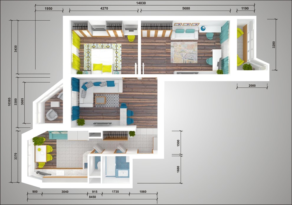 Дом П-44Т: Планировка 3-комнатной квартиры с размерами, дизайн-проекты  ремонта квартир в домах серии П-44Т | Houzz Россия