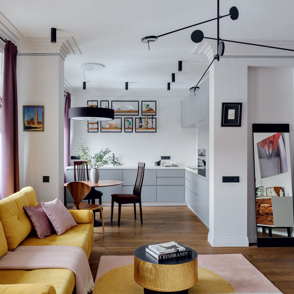 Яркая квартира с эркером, 58 м² | AD Magazine