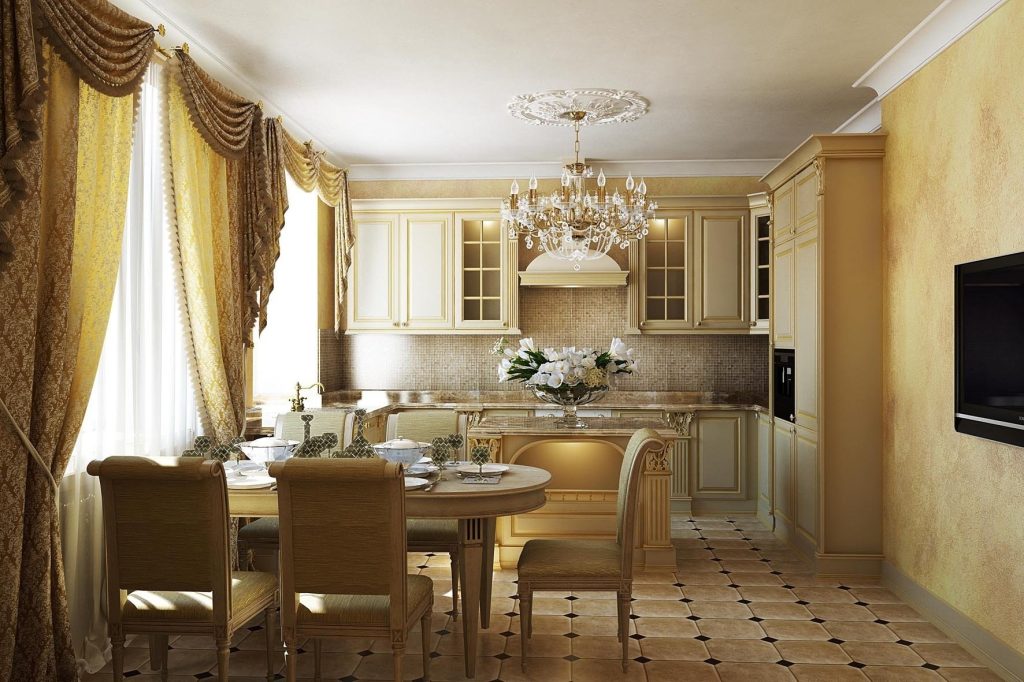 Дизайн кухни со столовой в квартире (46 фото) - красивые картинки и HD фото