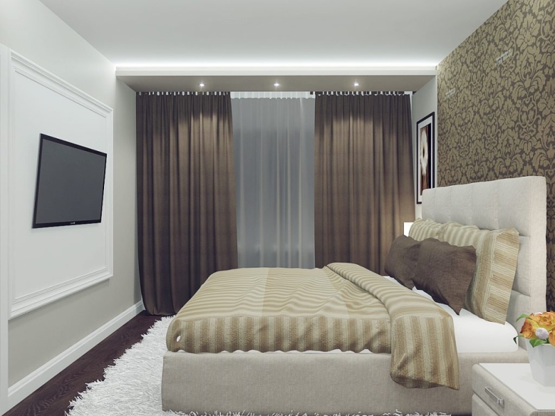Дизайн узкой спальни в хрущевке: реальные фото