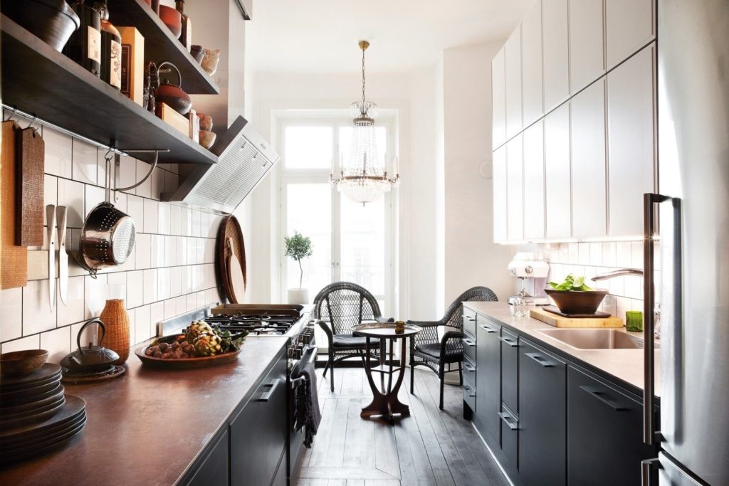 Удлиненная кухня дизайн (41 фото) - красивые картинки и HD фото