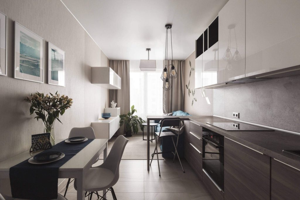 Вытянутая кухня гостиная дизайн (42 фото) - красивые картинки и HD фото