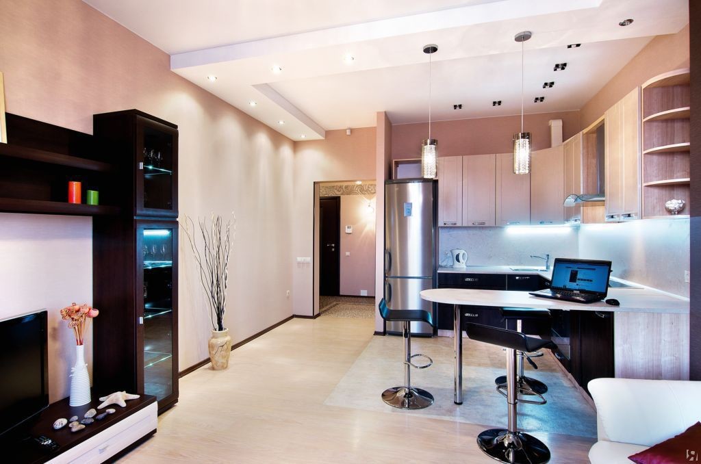 Кухня-гостиная 16 м кв (47 фото): видео-инструкция по монтажу своими  руками, дизайн, цена, фото