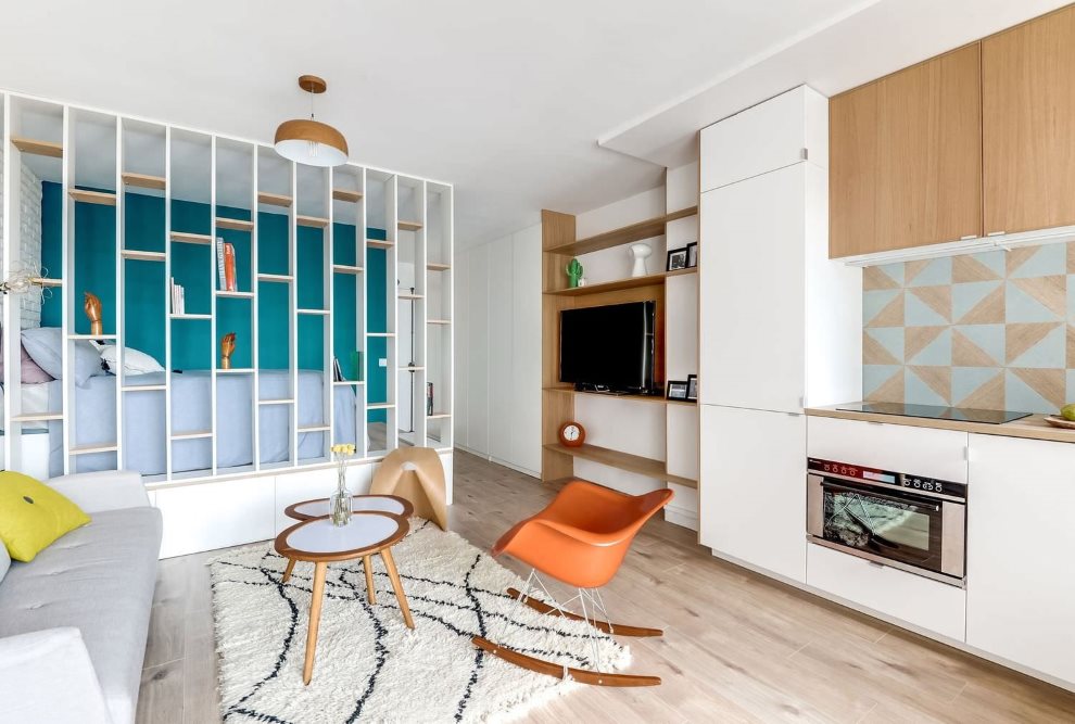 Дизайн студии 20 кв м: планировка интерьера маленькой квартиры с реальными  фото