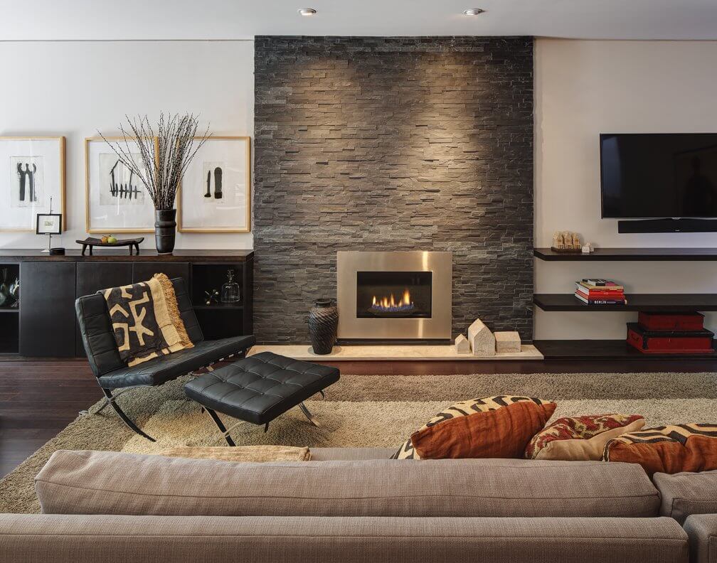 Современные камины в интерьере гостиной (фото) | Блог о ремонте и дизайне  интерьера