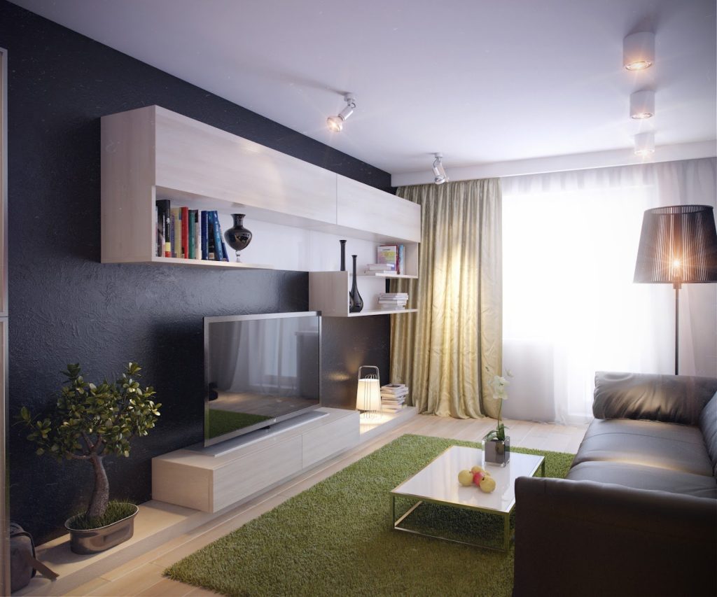 Дизайн гостиной комнаты в квартире - 68 фото