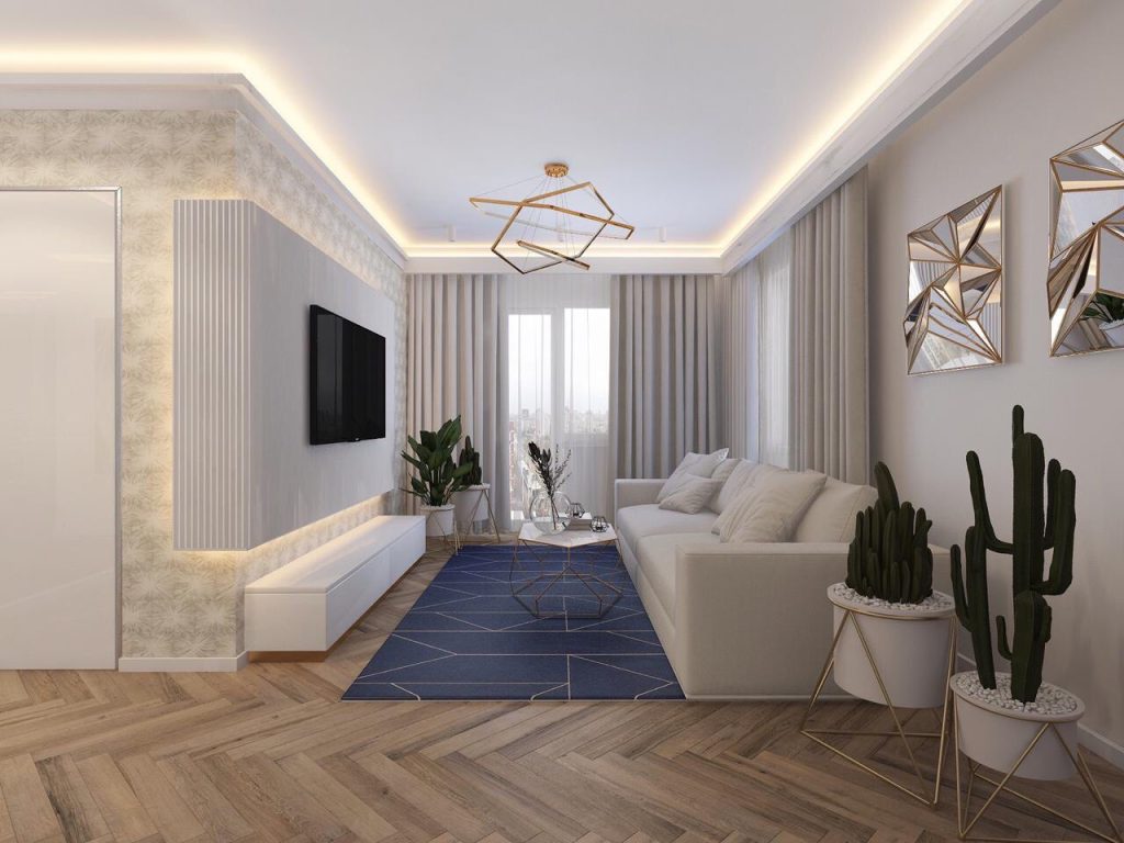 Реализация дизайн-проекта гостиной комнаты | Мебельная компания ЛЕ РОЙ
