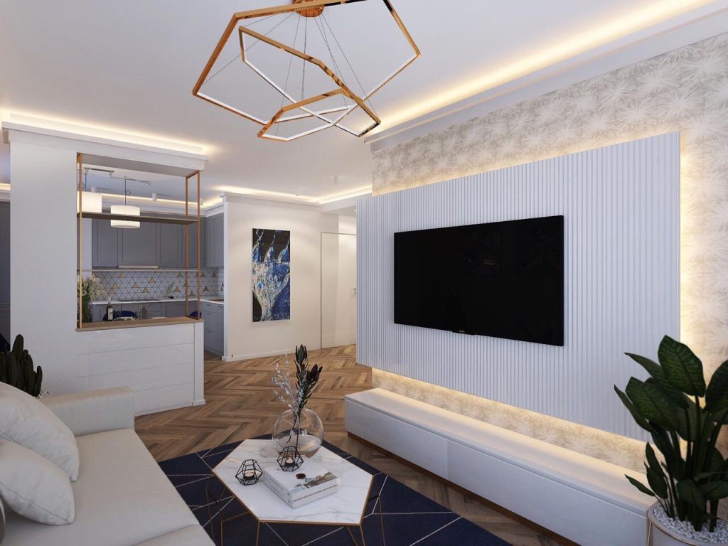 Реализация дизайн-проекта гостиной комнаты | Мебельная компания ЛЕ РОЙ
