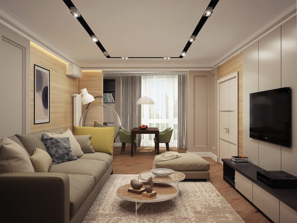 Дизайн интерьера гостиной- современные визуализации
