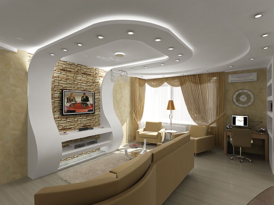Дизайн гостиной: как сделать различные варианты интерьера комнаты - студии