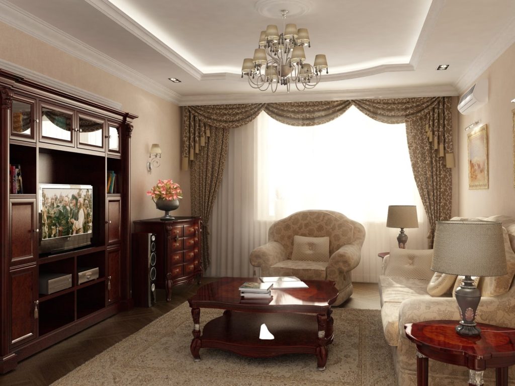 Маленькая гостиная в классическом стиле дизайн (34 фото) - красивые картинки  и HD фото