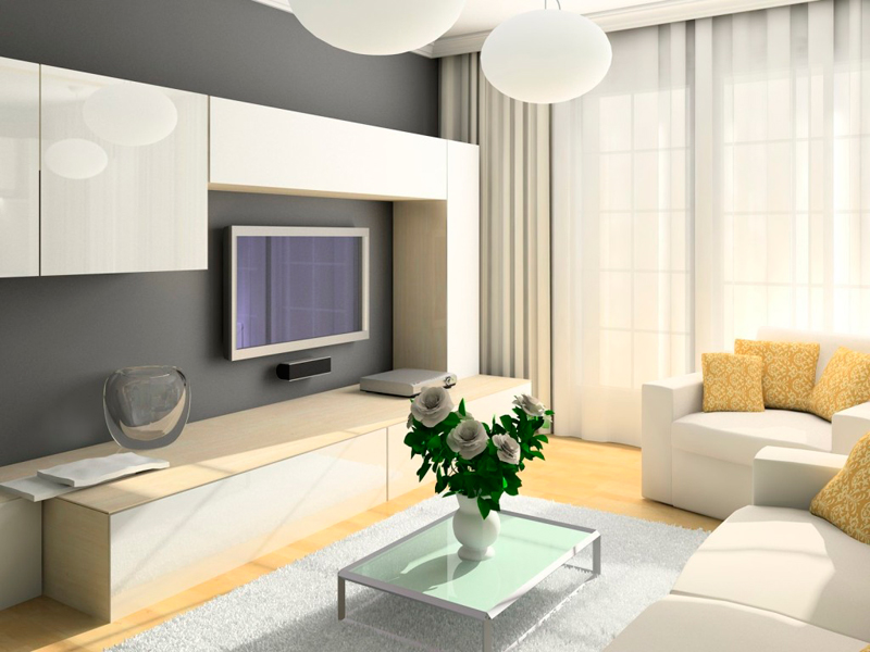 25 композиций белой мебели для гостиной « Идеи для дома