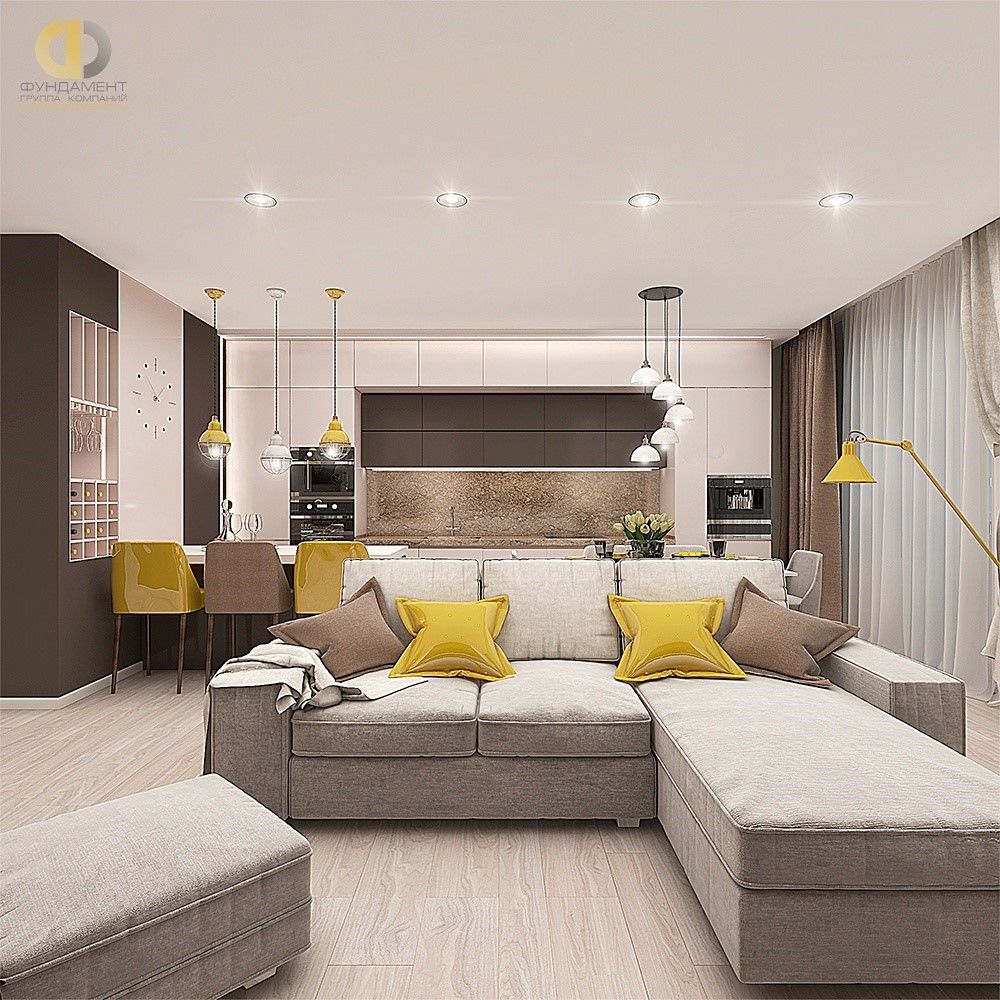 62 идеи дизайна гостиной в частном доме — фото реальных интерьеров и советы  | ivd.ru