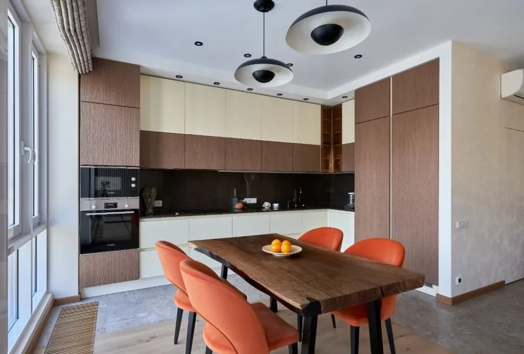 Дизайн кухни и столовой в доме: создание функционального и стильного  пространства [54 фото]