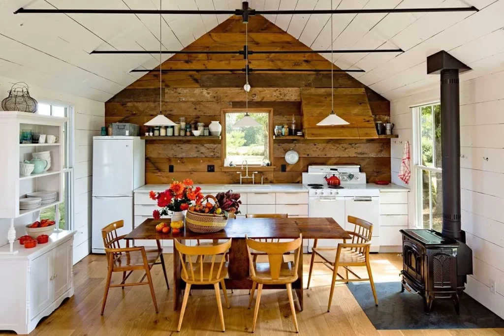 Дизайн кухни-столовой на даче: создаем комфортное пространство для  приятного времяпрепровождения [57 фото]