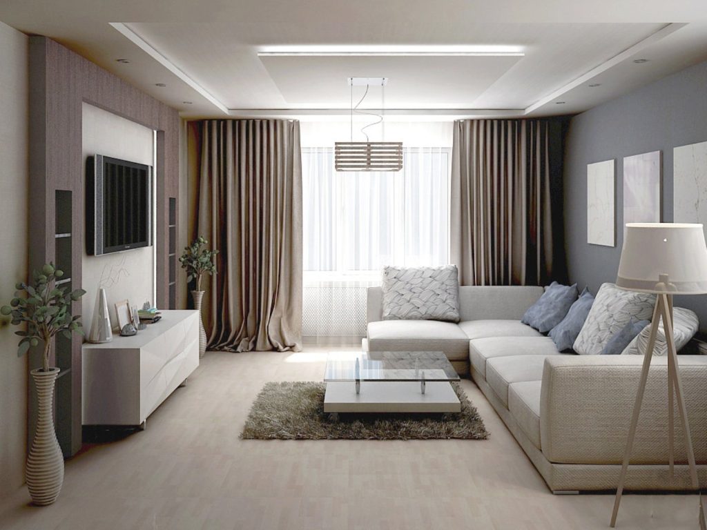 Современный дизайн интерьера гостиной - 55 фото