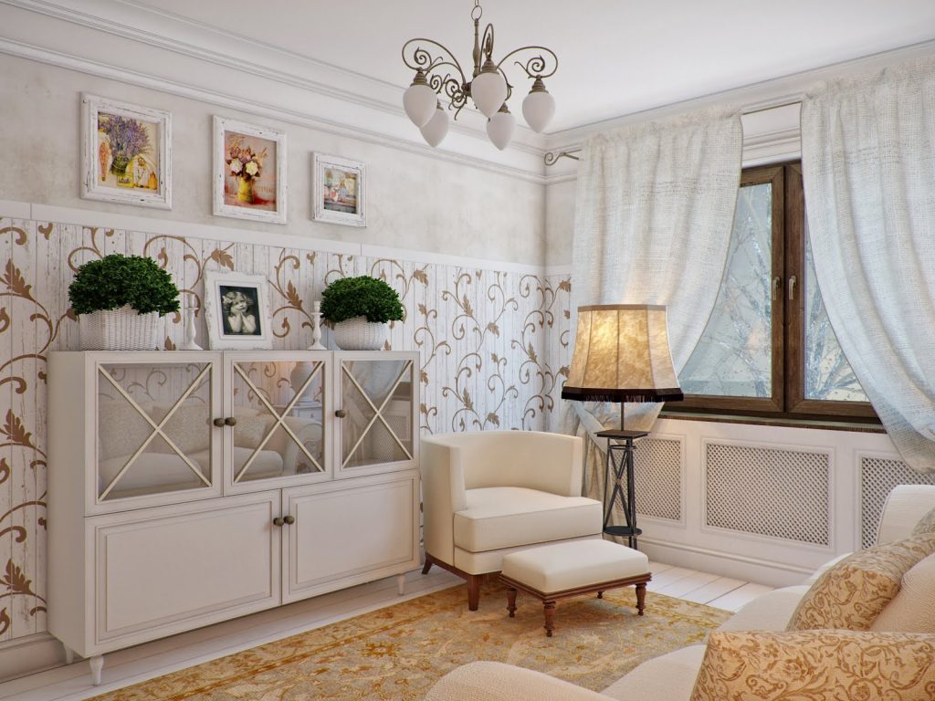 75 фото вариантов оформления гостиной комнаты в стиле прованс