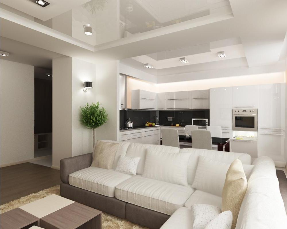 Дизайн кухни гостиной 17 кв. м с зонированием (50 фото) - Портал о  строительстве, ремонте и дизайне