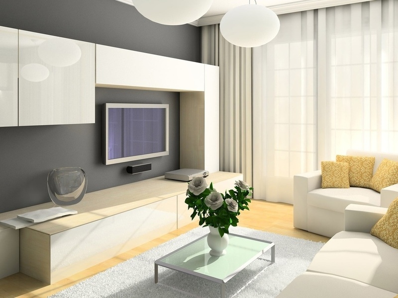 Дизайн маленькой гостиной комнаты - Современный дизайн