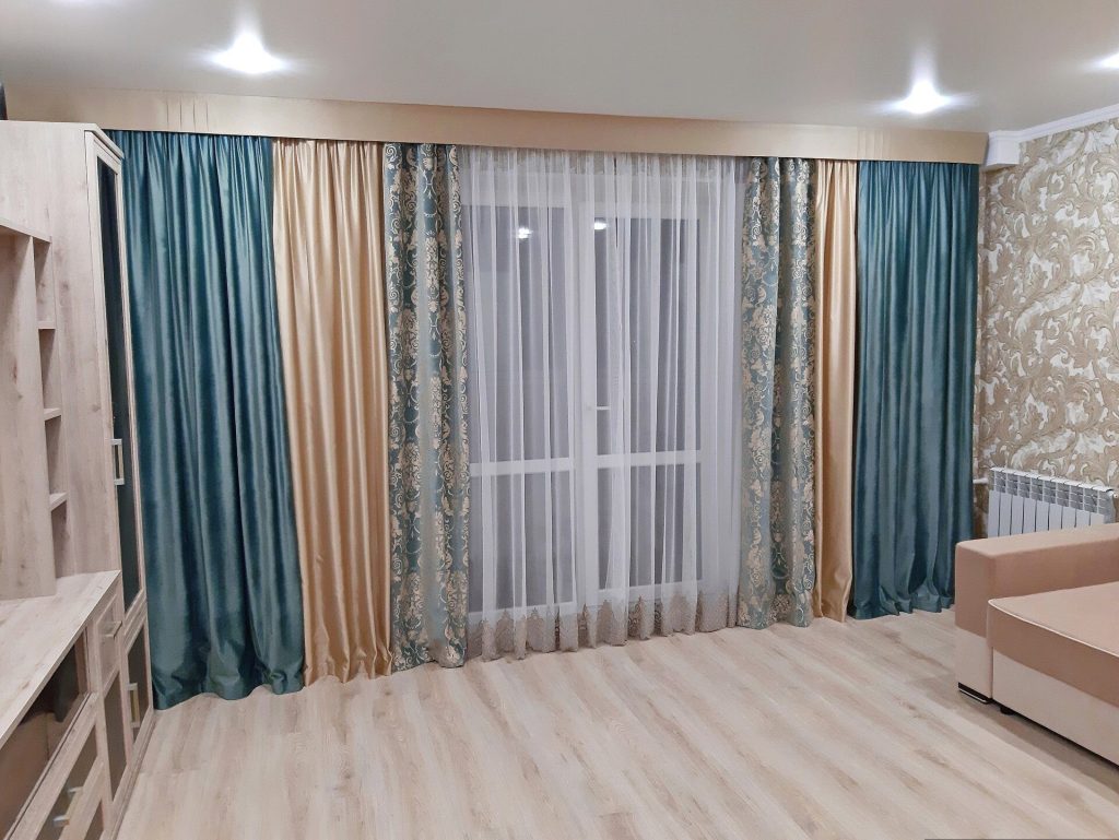 Фото 74. Дизайн штор в гостиную. Квартира в Брянске. | Фото работ и  проектов салона штор Декотекс в Брянске.