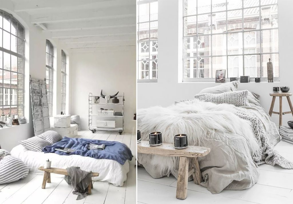 Спальня в Скандинавском стиле - фото дизайна интерьера спальни в Скандинавском  стиле